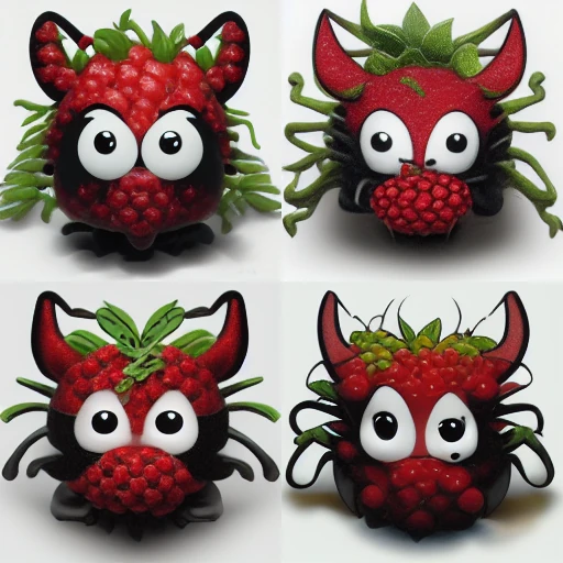 freebsd mascot eating a raspberry (midjourney depiction)